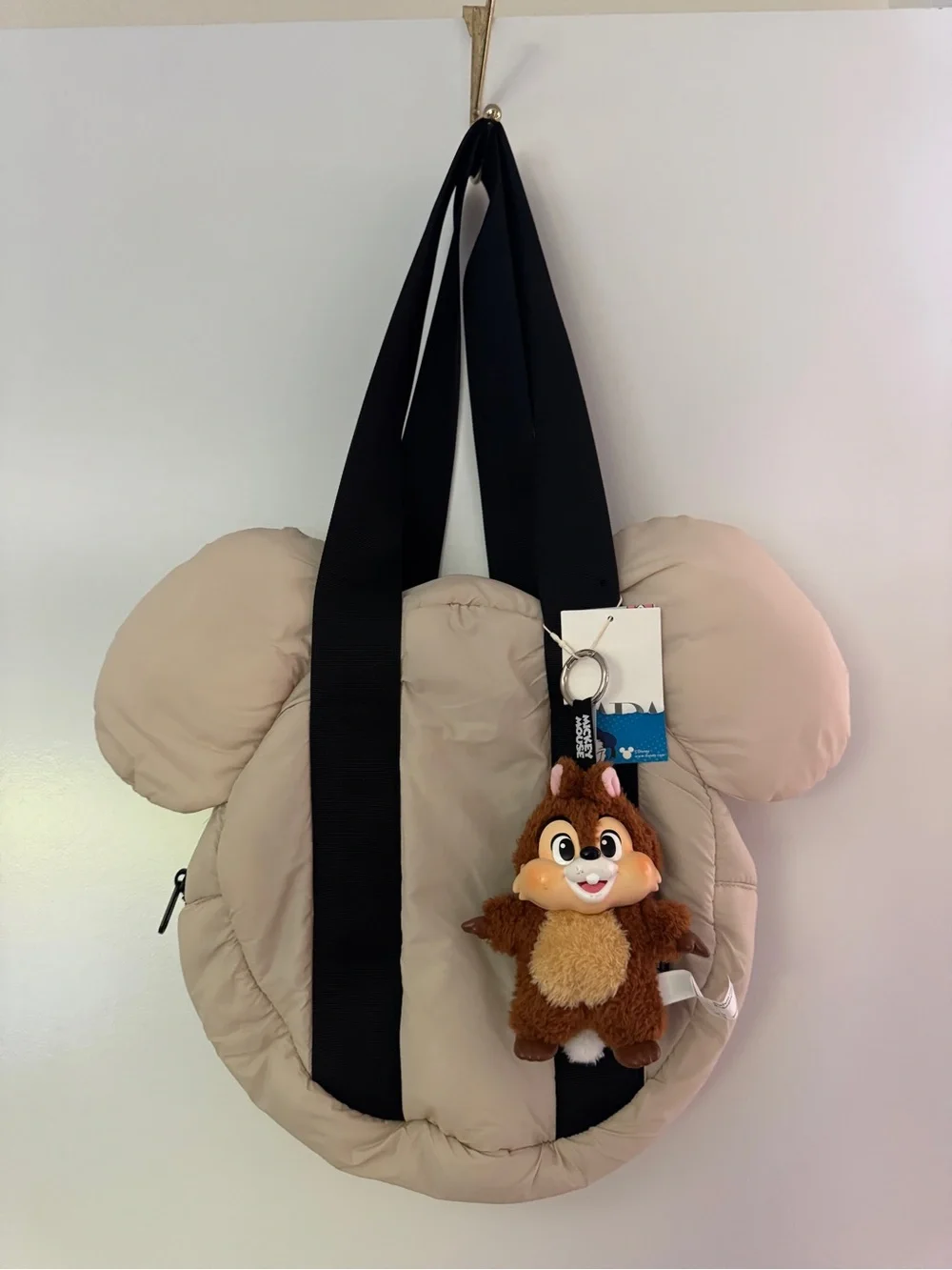 Disney Gray Mickey Ear Kids Tote bag with Black Straps NWT from Zara